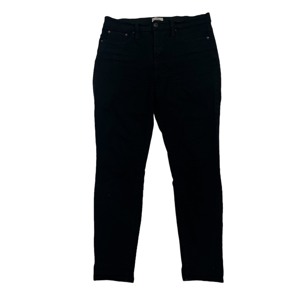 J. Crew Black High-Rise Toothpick Skinny Jeans Size 30 Women's